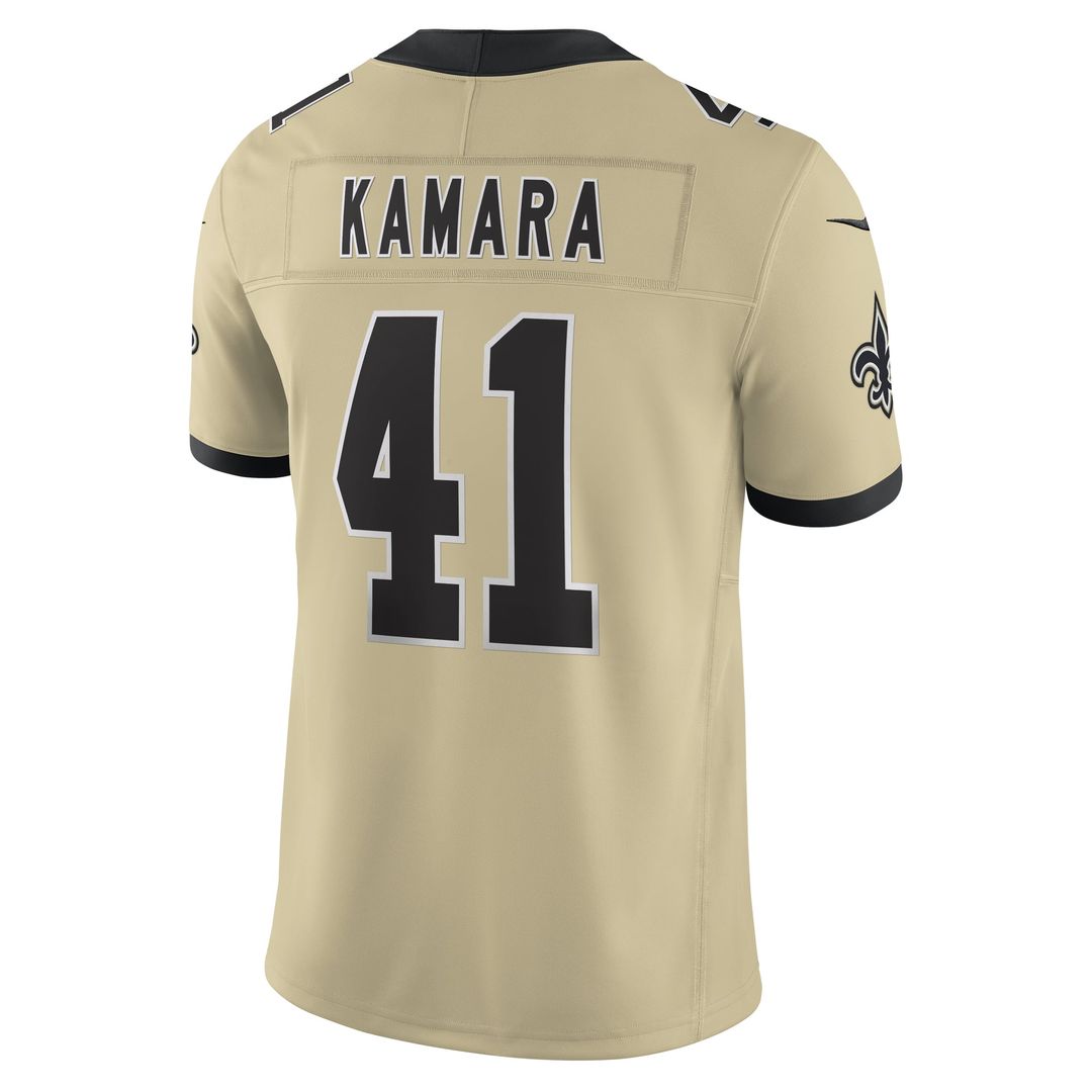 New Orleans Saints Alvin Kamara Black Vapor F.U.S.E. Limited Jersey