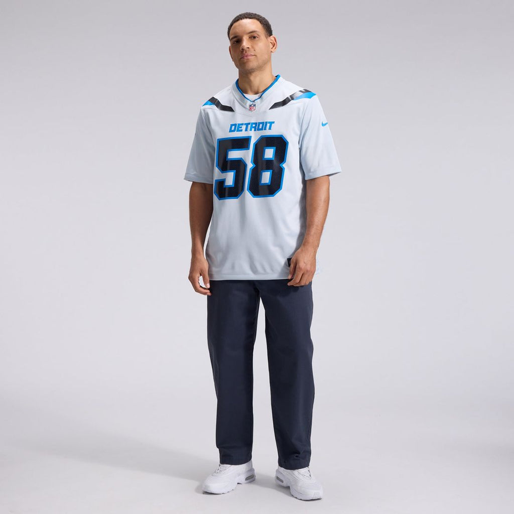 Detroit Lions Penei Sewell Silver 2026 Rivalries Collection Game Jersey