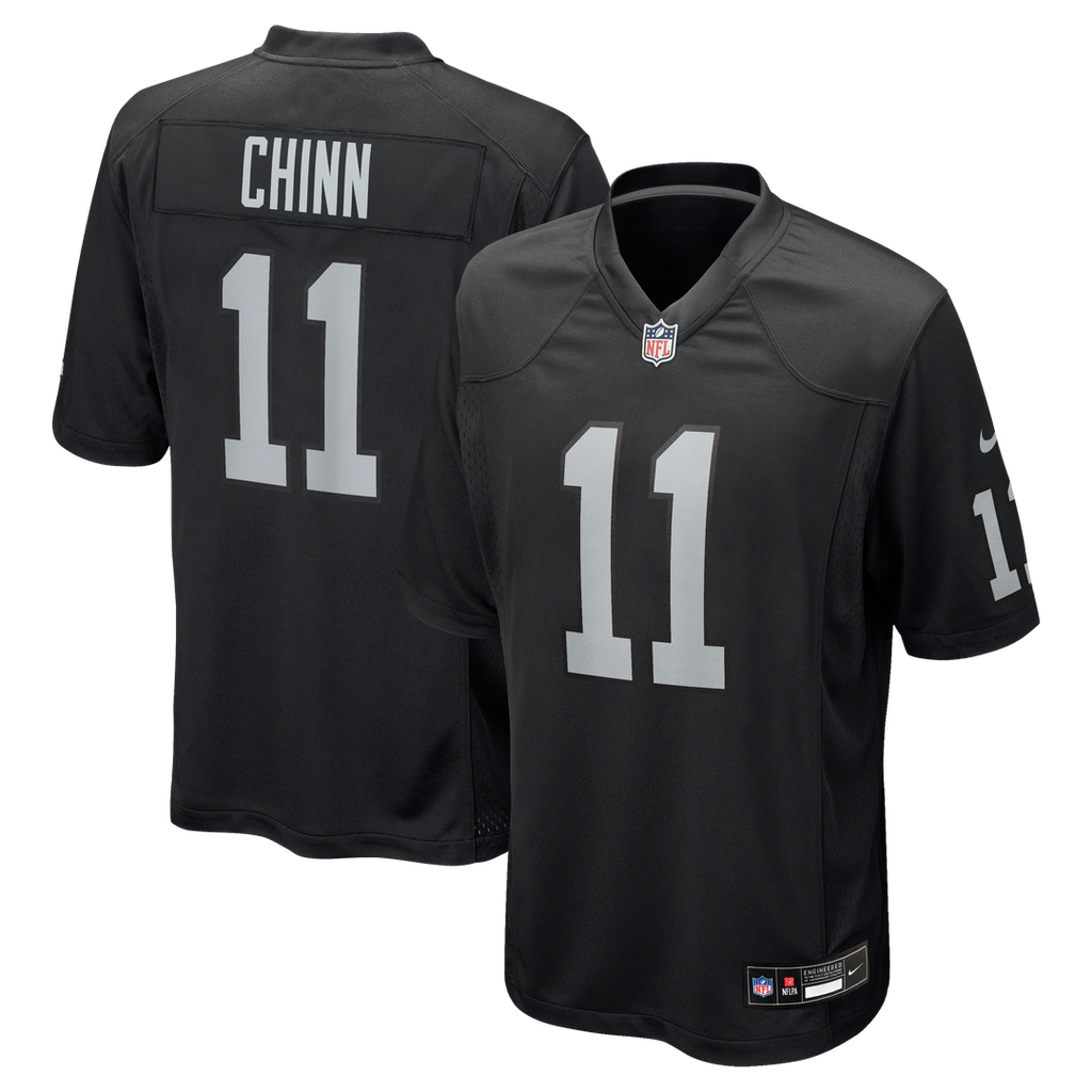 Las Vegas Raiders Jeremy Chinn Black Team Game Jersey