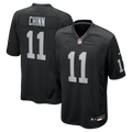 Las Vegas Raiders Jeremy Chinn Black Team Game Jersey
