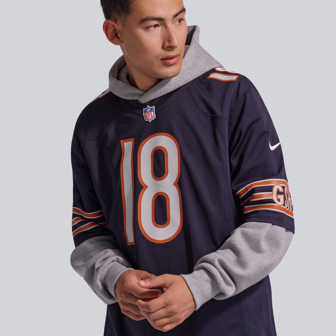 Chicago Bears Caleb Williams Orange Alternate Player Game Jersey
