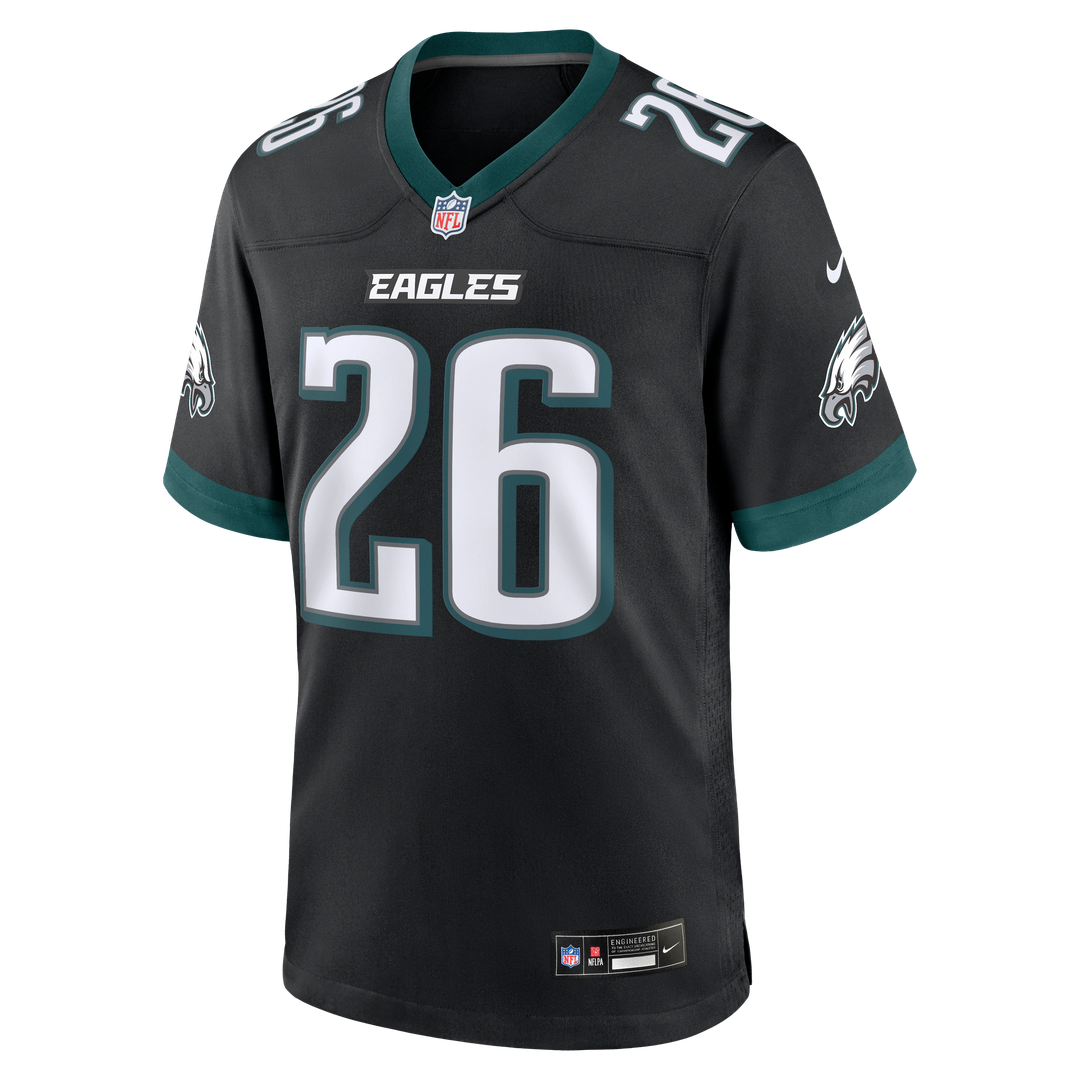 Philadelphia Eagles Saquon Barkley Midnight Green Team Game Jersey