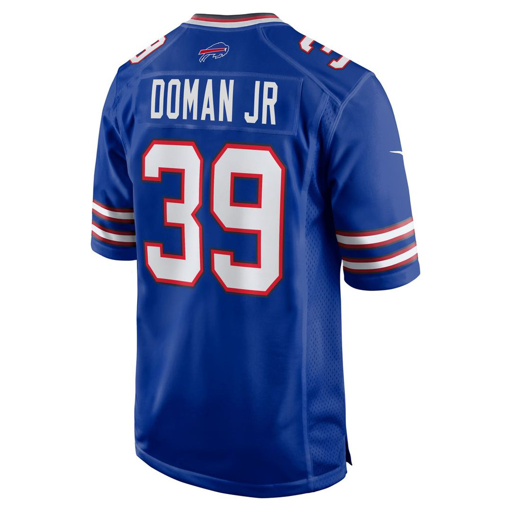 Buffalo Bills Tommy Doman Jr Royal Team Game Jersey