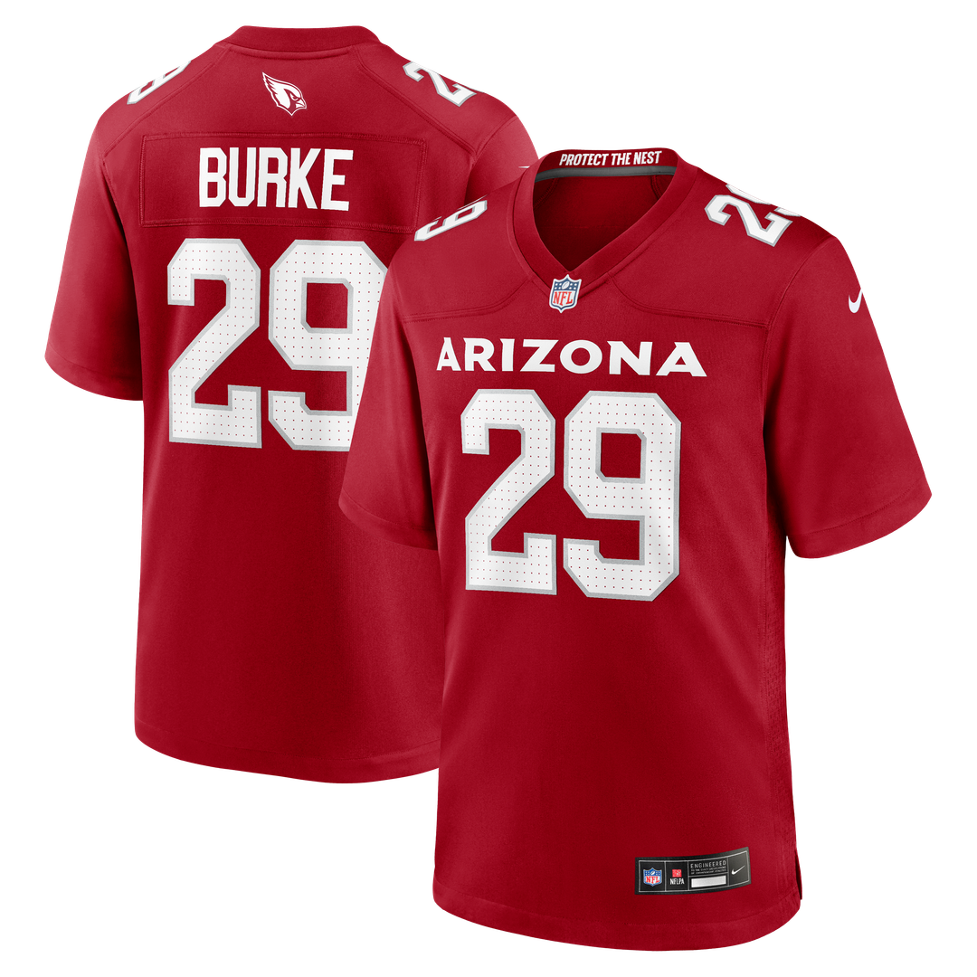 Arizona Cardinals Denzel Burke Cardinal Team Game Jersey