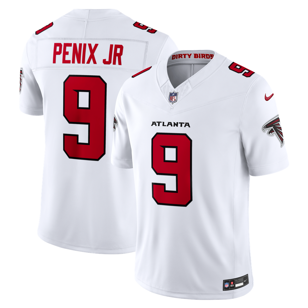 Atlanta Falcons Michael Penix Jr. Red Team Vapor F.U.S.E. Stitched Limited Jersey