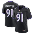 Baltimore Ravens Trey Hendrickson Black Alternate Game Jersey