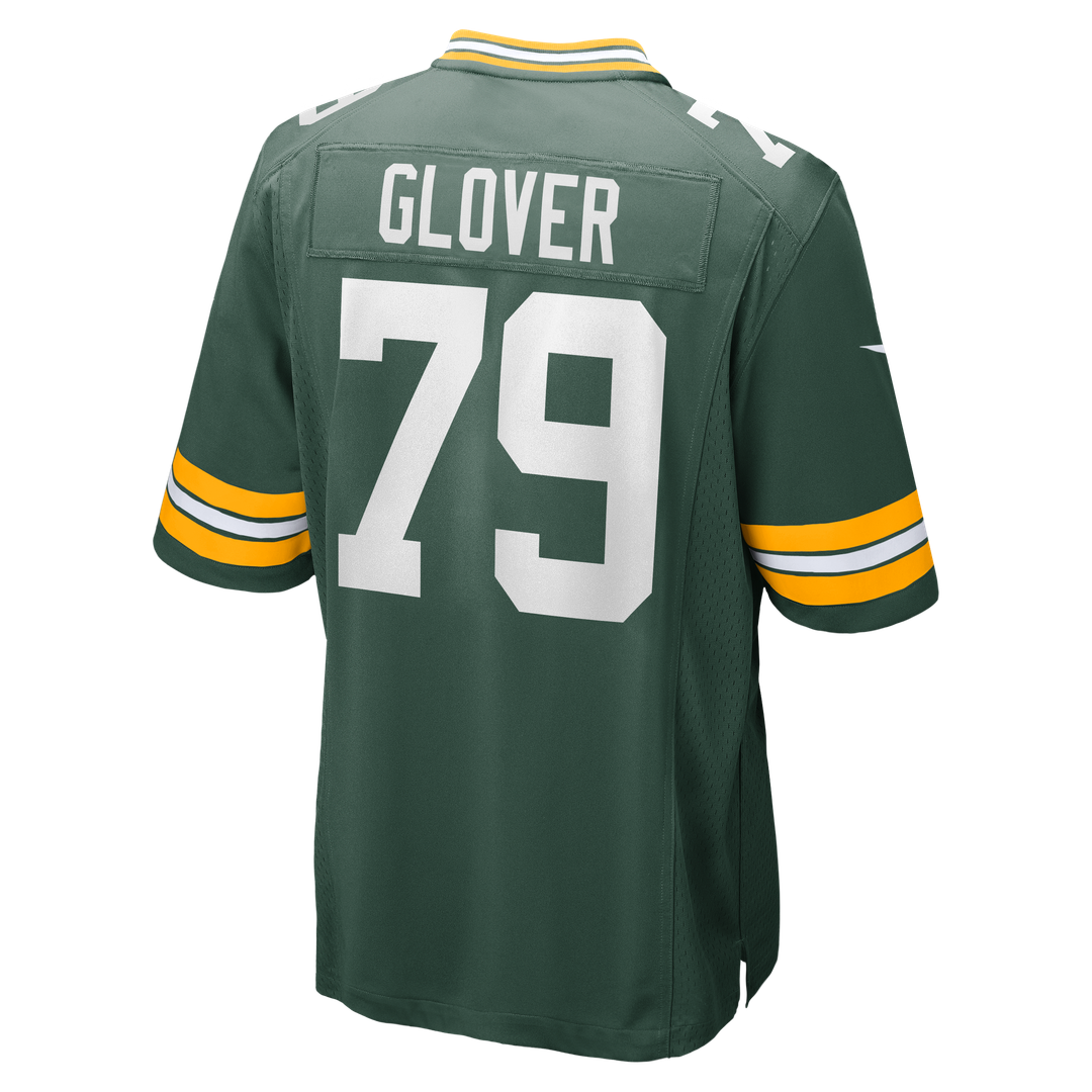 Green Bay Packers Travis Glover Green Game Jersey