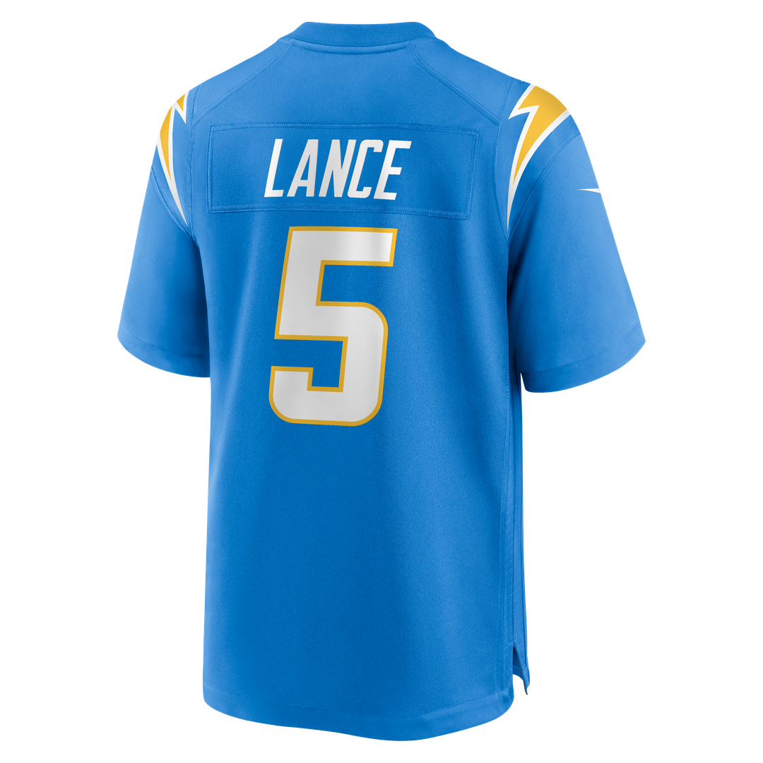 Los Angeles Chargers Trey Lance Powder Blue Team Game Jersey