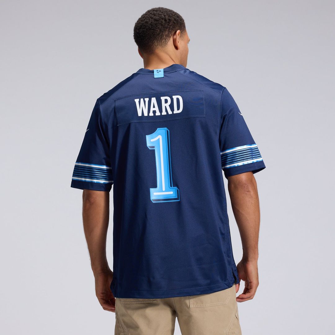 Tennessee Titans Cameron Ward Navy 2026 Rivalries Collection Game Jersey