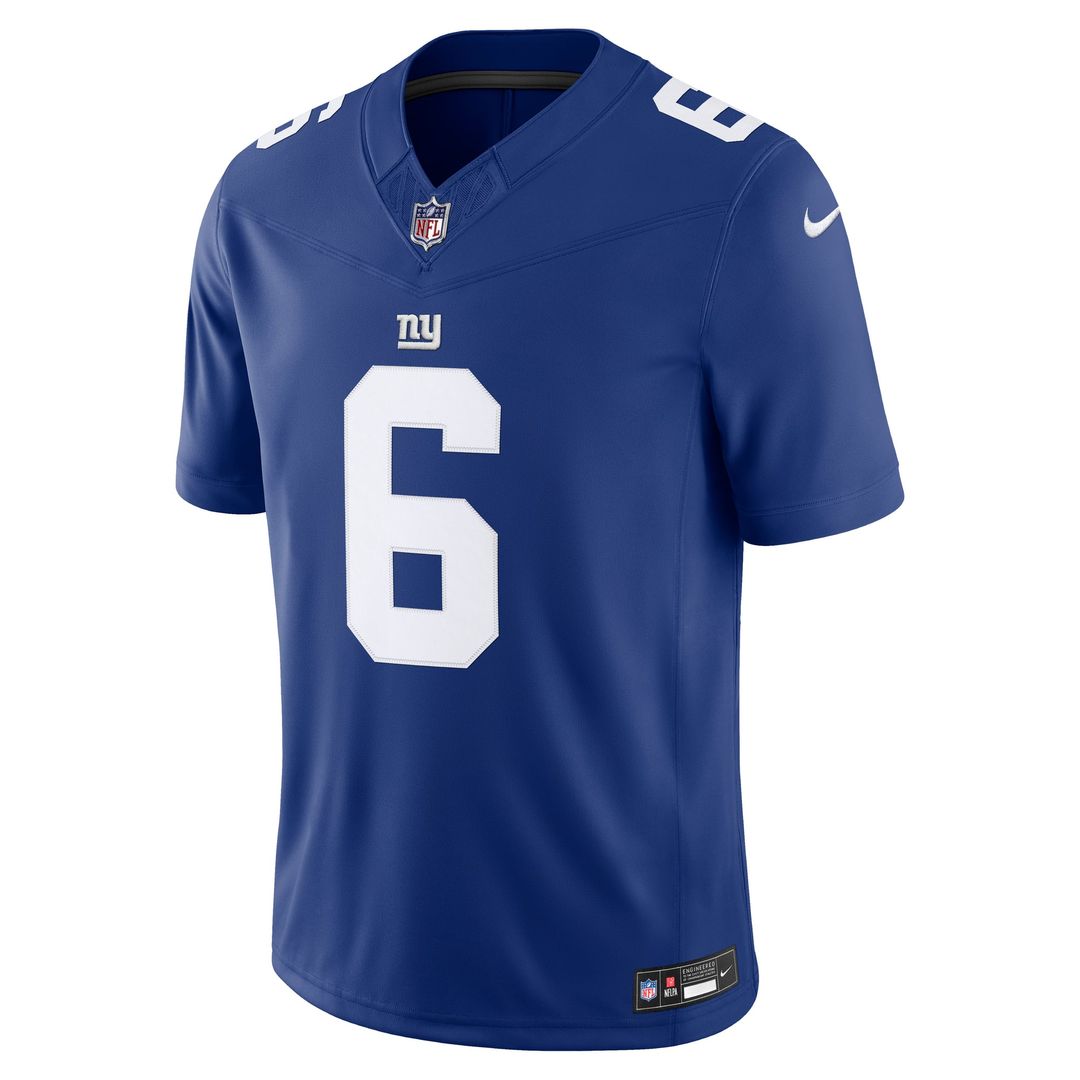 New York Giants Jaxson Dart Royal Team Vapor F.U.S.E. Stitched Limited Jersey