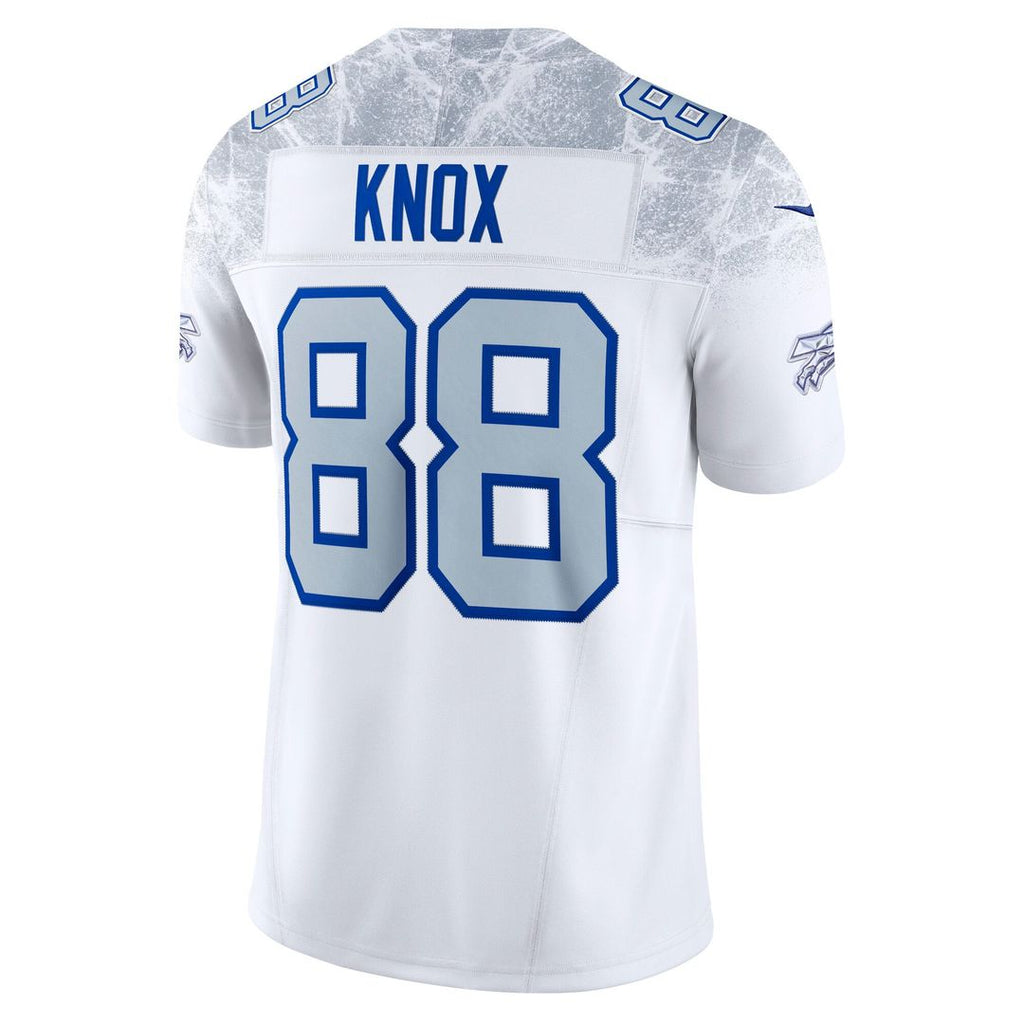 Buffalo Bills Dawson Knox White Rivalries Collection Stitched Limited Jersey