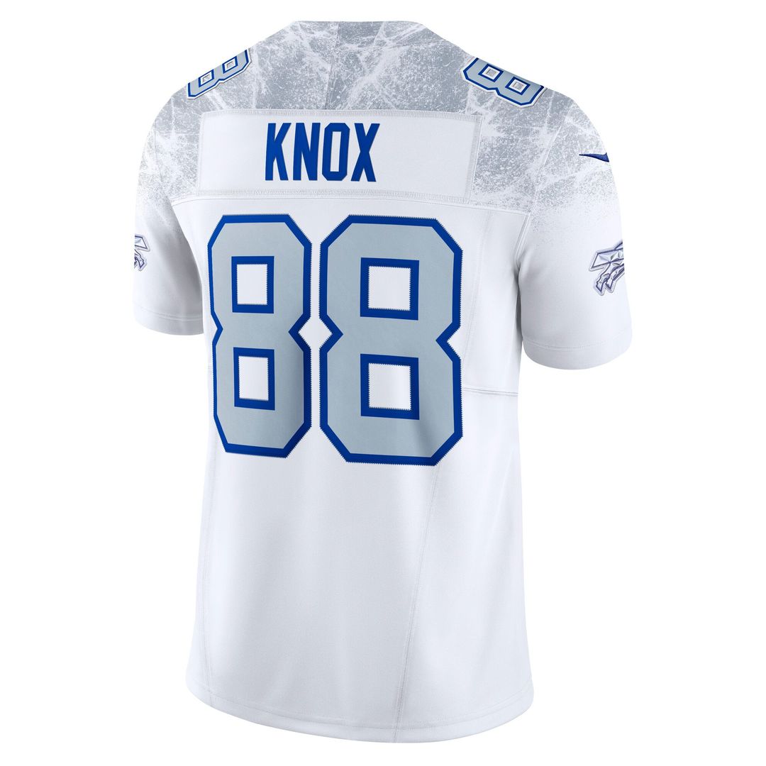 Buffalo Bills Dawson Knox White Rivalries Collection Stitched Limited Jersey