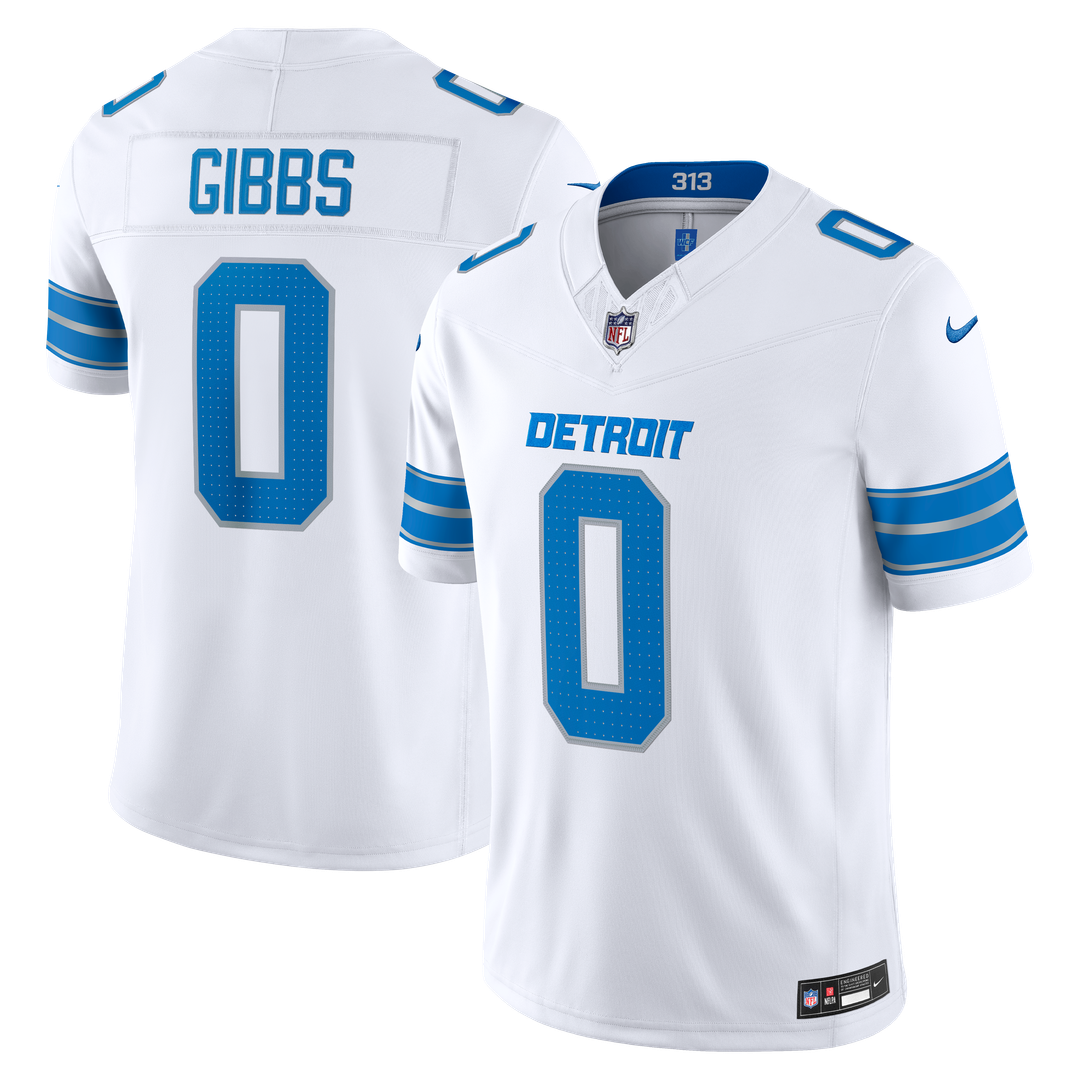 Detroit Lions Jahmyr Gibbs Blue Team Vapor F.U.S.E. Stitched Limited Jersey