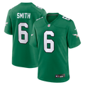 Philadelphia Eagles DeVonta Smith Kelly Green Alternate Game Player Jersey