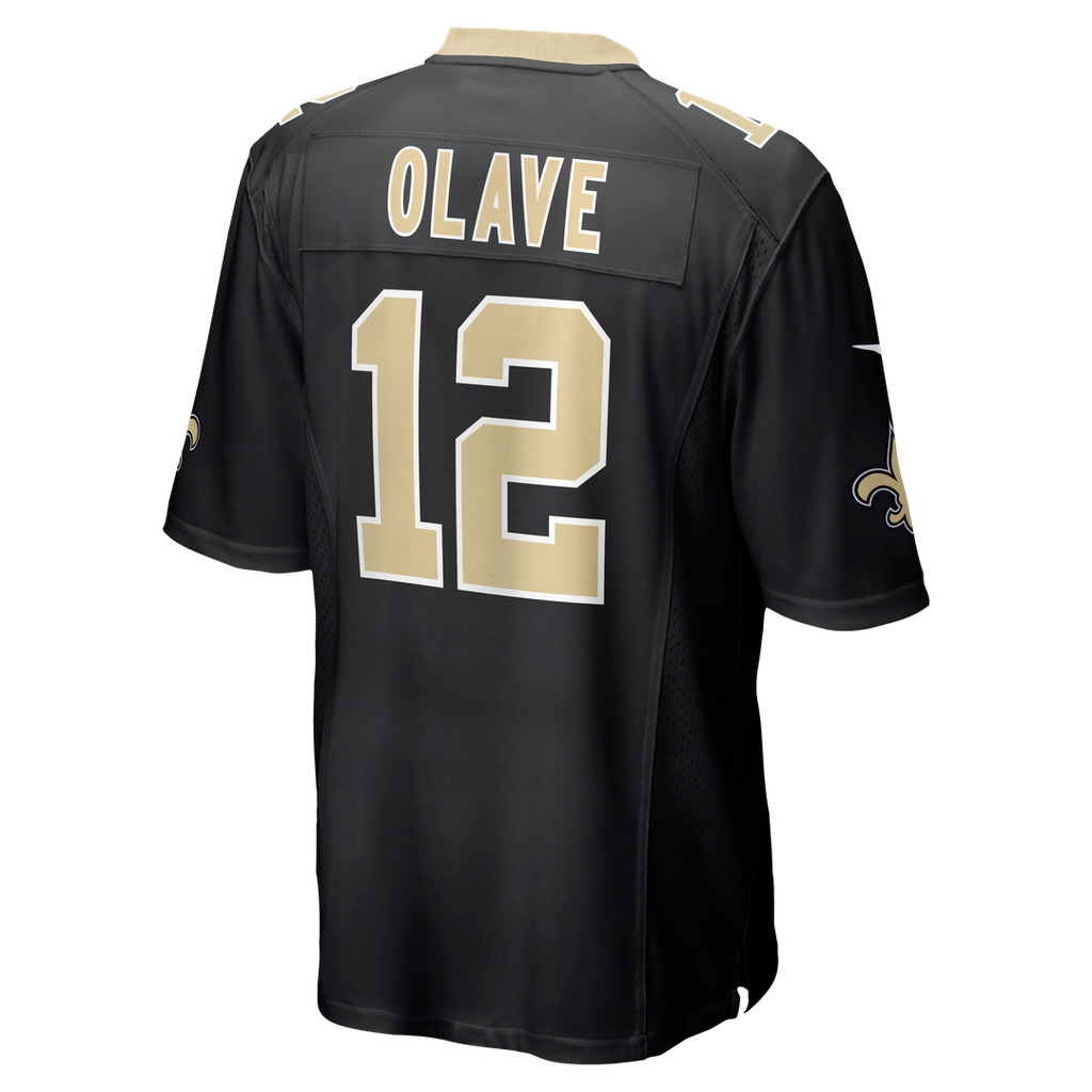 New Orleans Saints Chris Olave Black Player Game Jersey