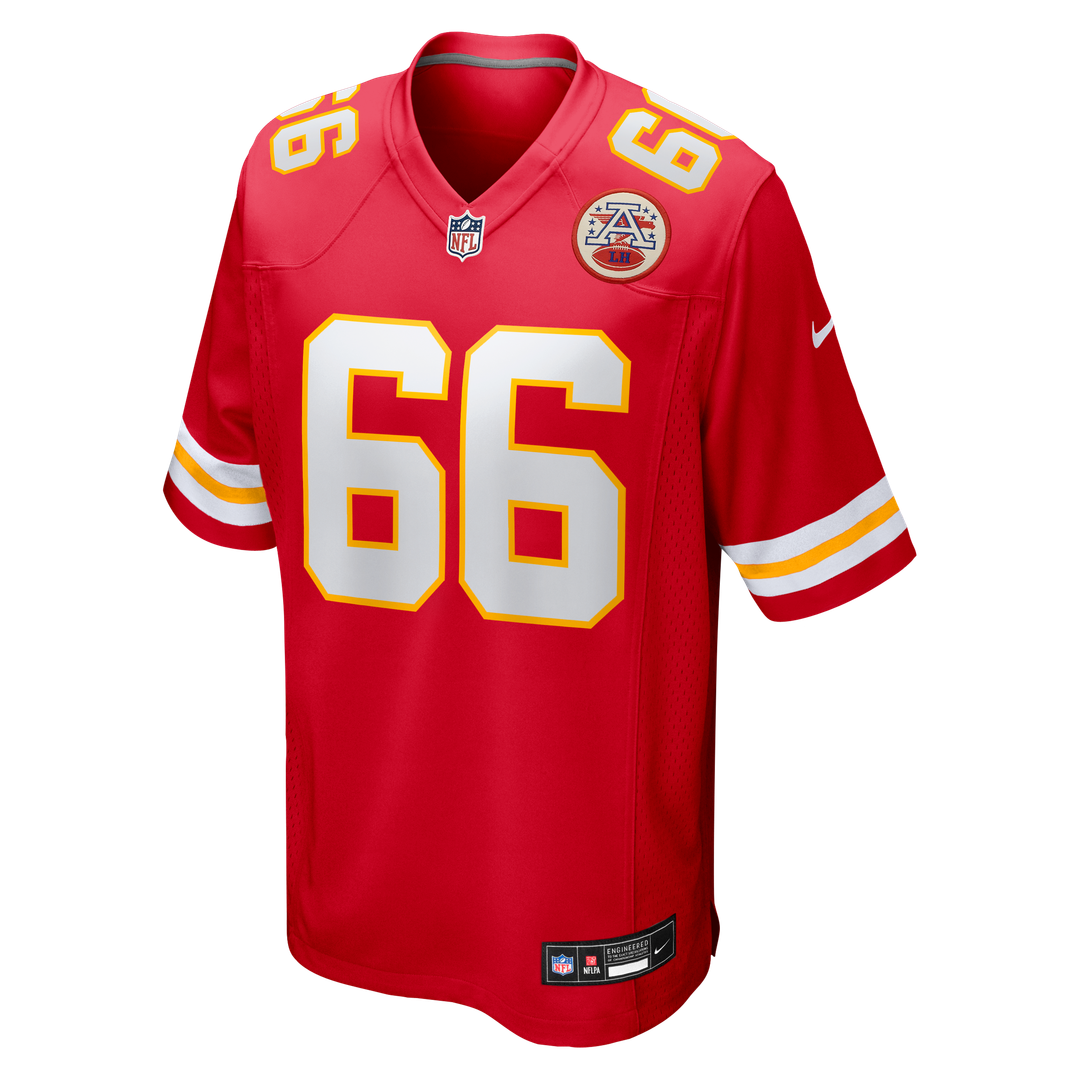 Kansas City Chiefs Mike Caliendo Red Game Player Jersey