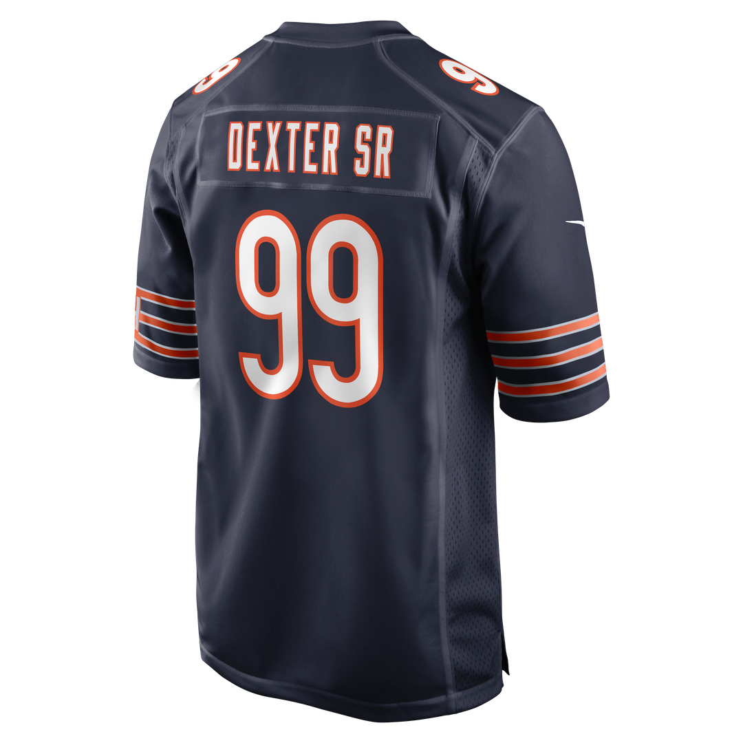 Chicago Bears Gervon Dexter Sr. Navy Game Jersey