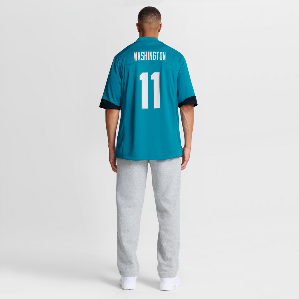 Jacksonville Jaguars Parker Washington Teal Team Game Jersey