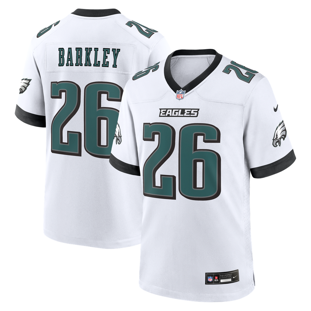 Philadelphia Eagles Saquon Barkley Midnight Green Team Game Jersey