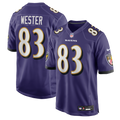 Baltimore Ravens LaJohntay Wester Purple Team Game Jersey