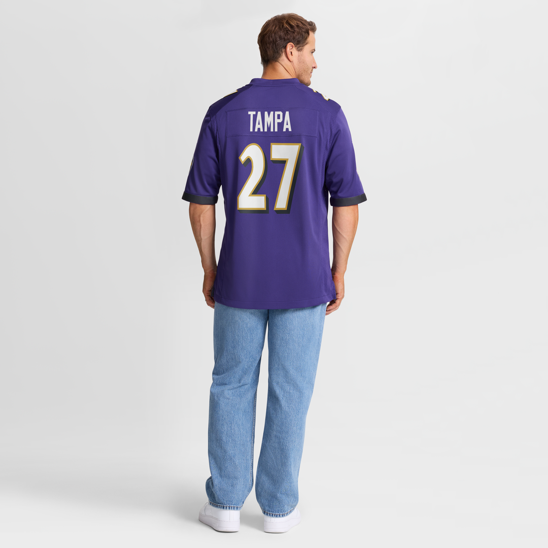 Baltimore Ravens T.J. Tampa Purple Team Game Jersey