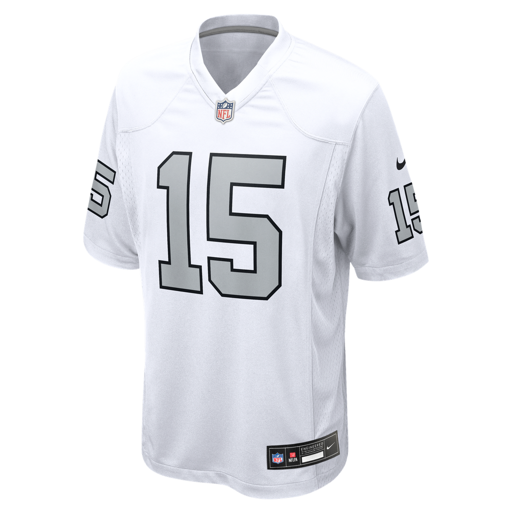 Las Vegas Raiders Fernando Mendoza White Alternate Game Player Jersey