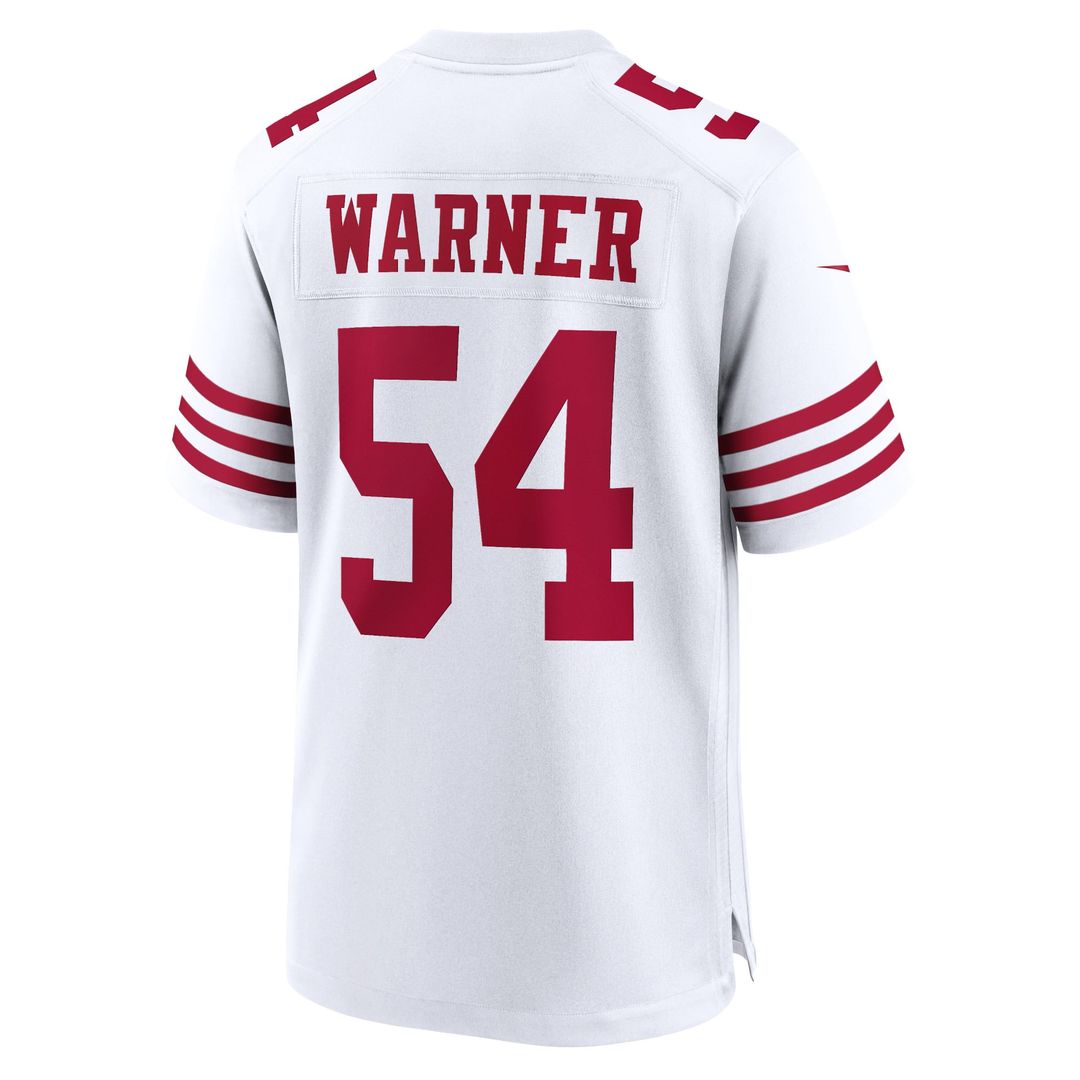 San Francisco 49ers Fred Warner Scarlet Player Game Jersey