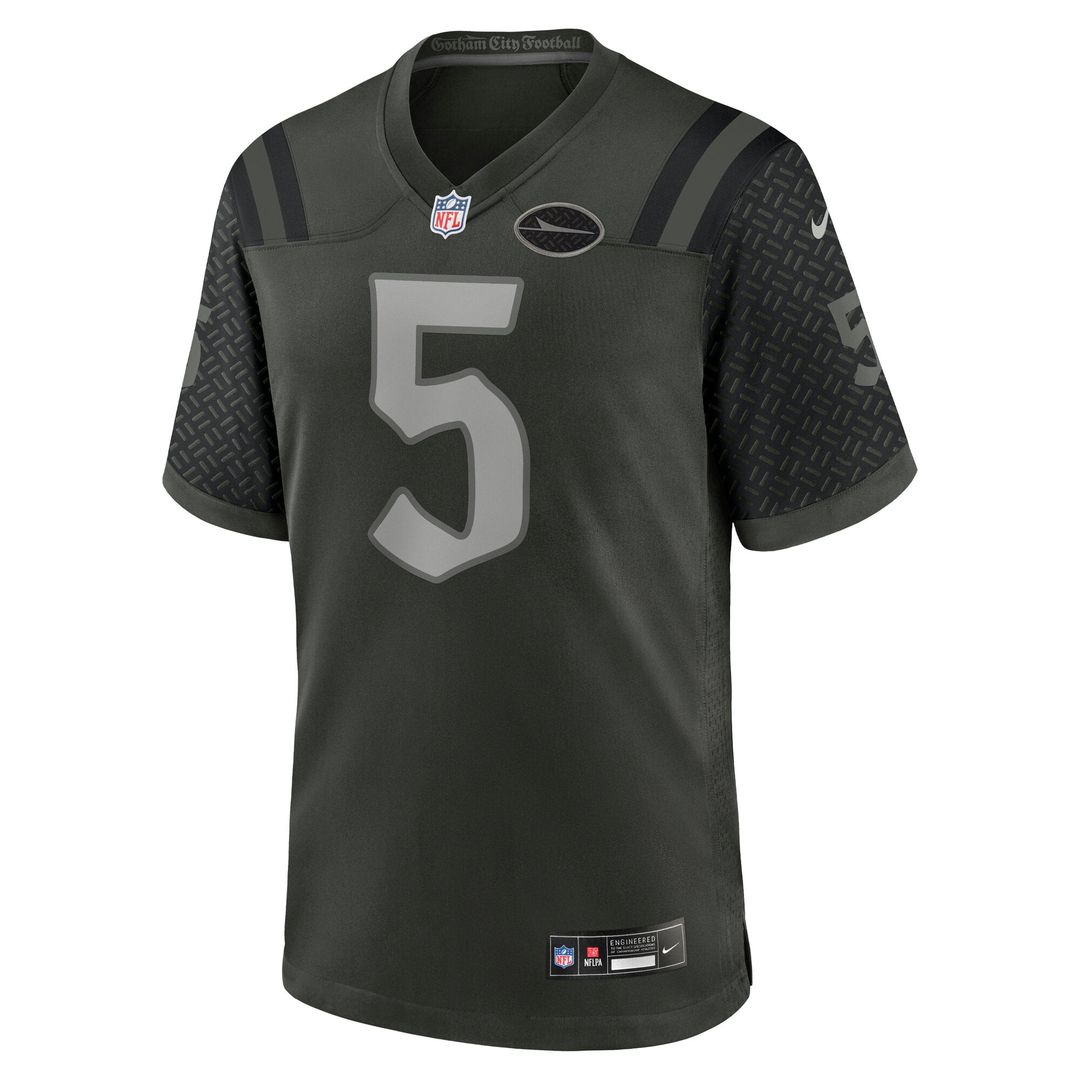 New York Jets Garrett Wilson Green Rivalries Collection Game Jersey