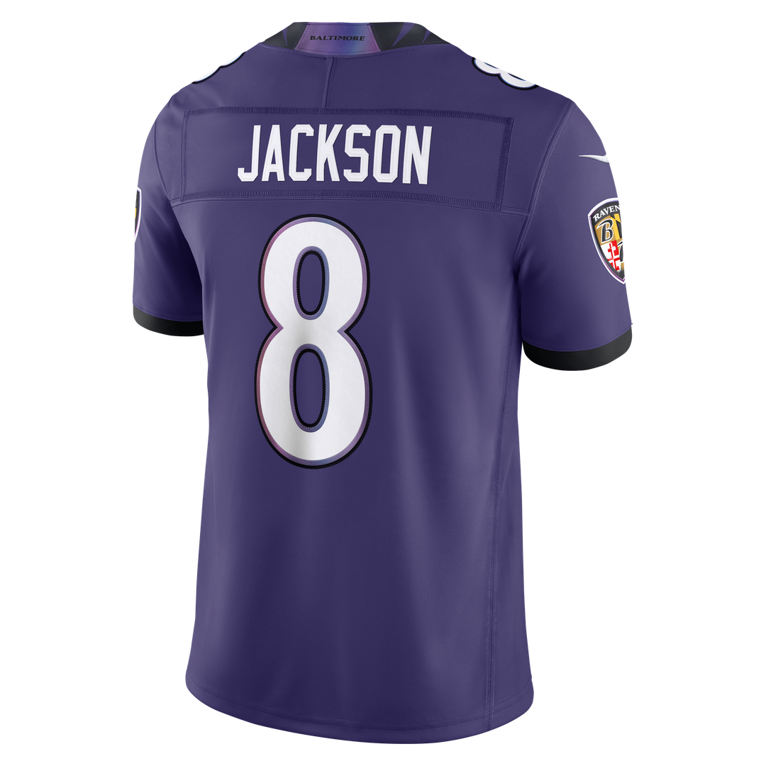 Baltimore Ravens Lamar Jackson Purple Team Vapor F.U.S.E. Stitched Limited Jersey