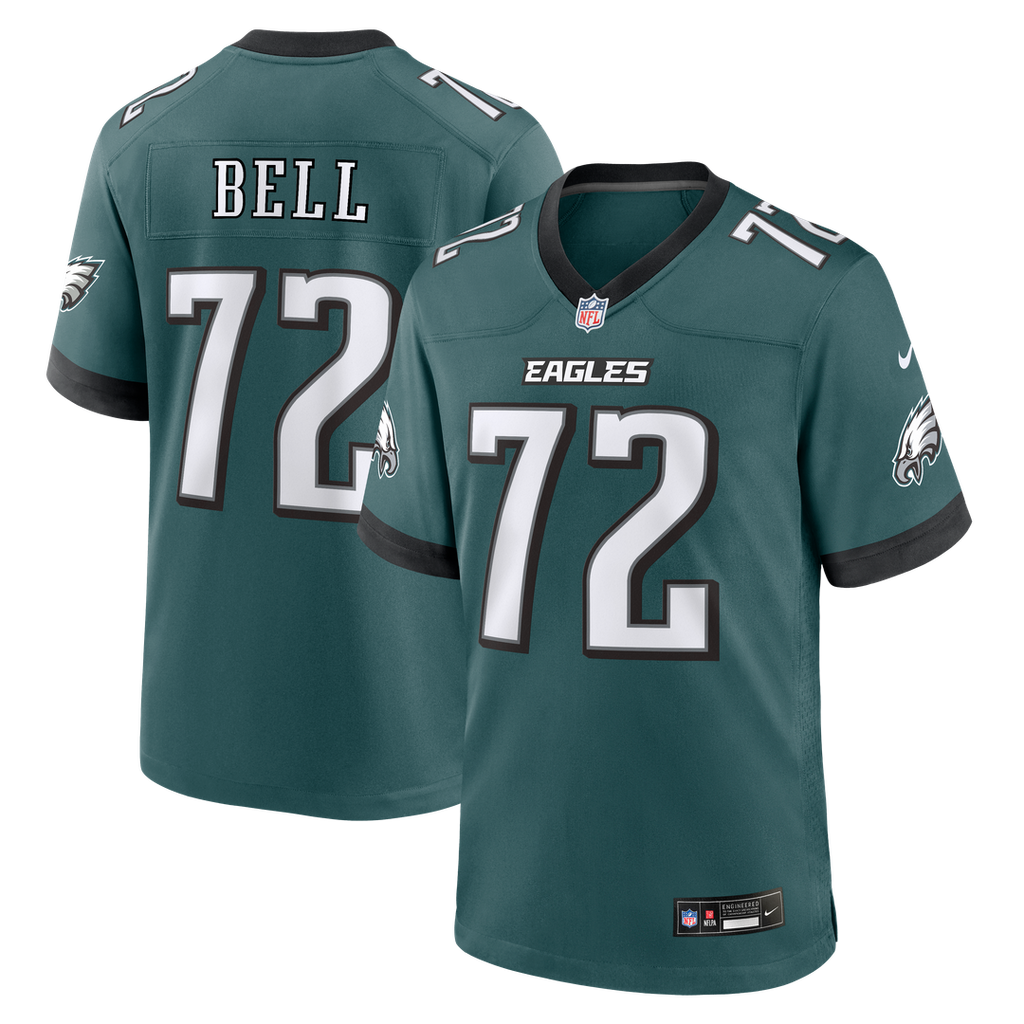 Philadelphia Eagles Markel Bell Midnight Green Team Game Jersey