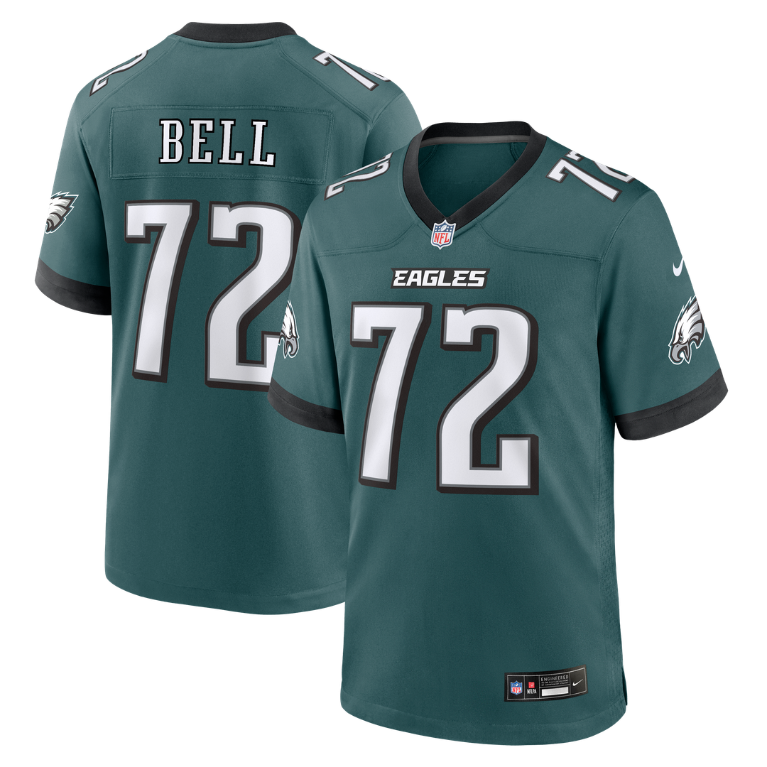 Philadelphia Eagles Markel Bell Midnight Green Team Game Jersey