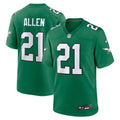 Philadelphia Eagles Eric Allen Kelly Green Retired Player Alternate Game Jersey