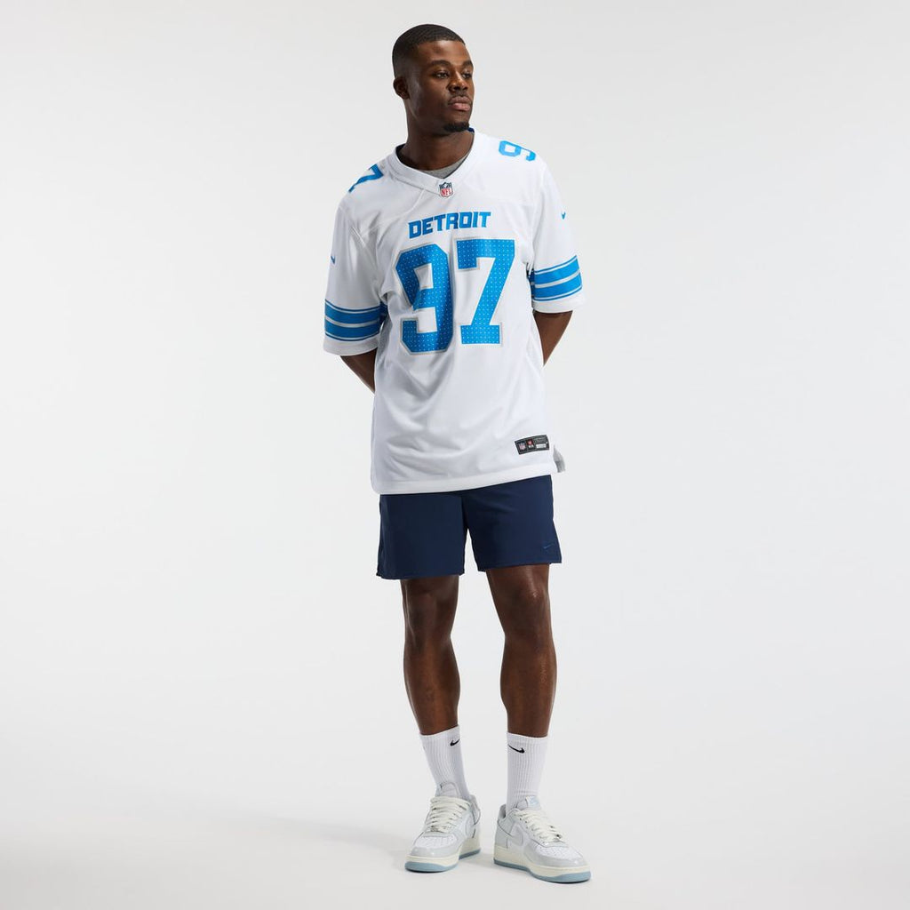 Detroit Lions Aidan Hutchinson White Game Jersey