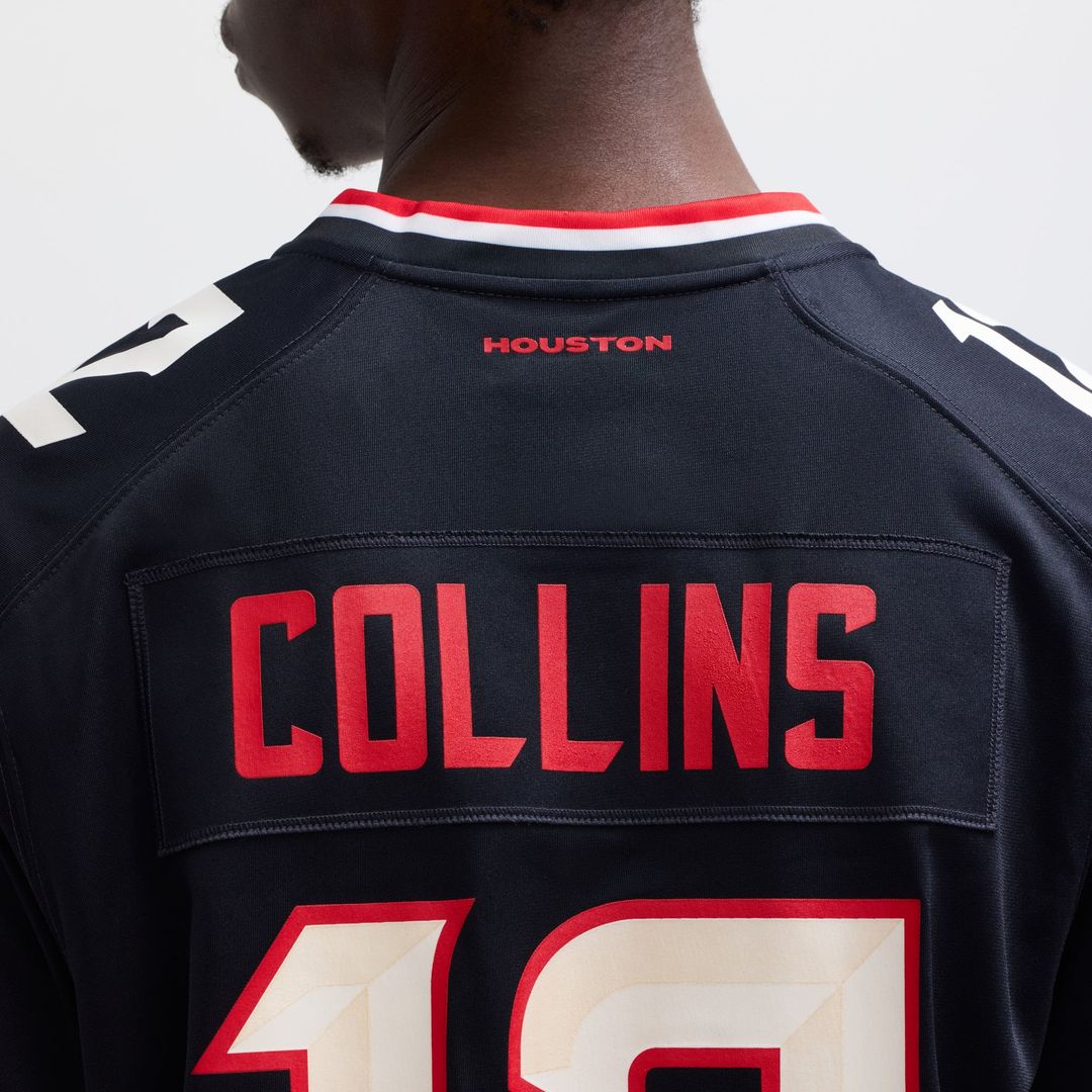 Houston Texans Nico Collins Navy Game Jersey