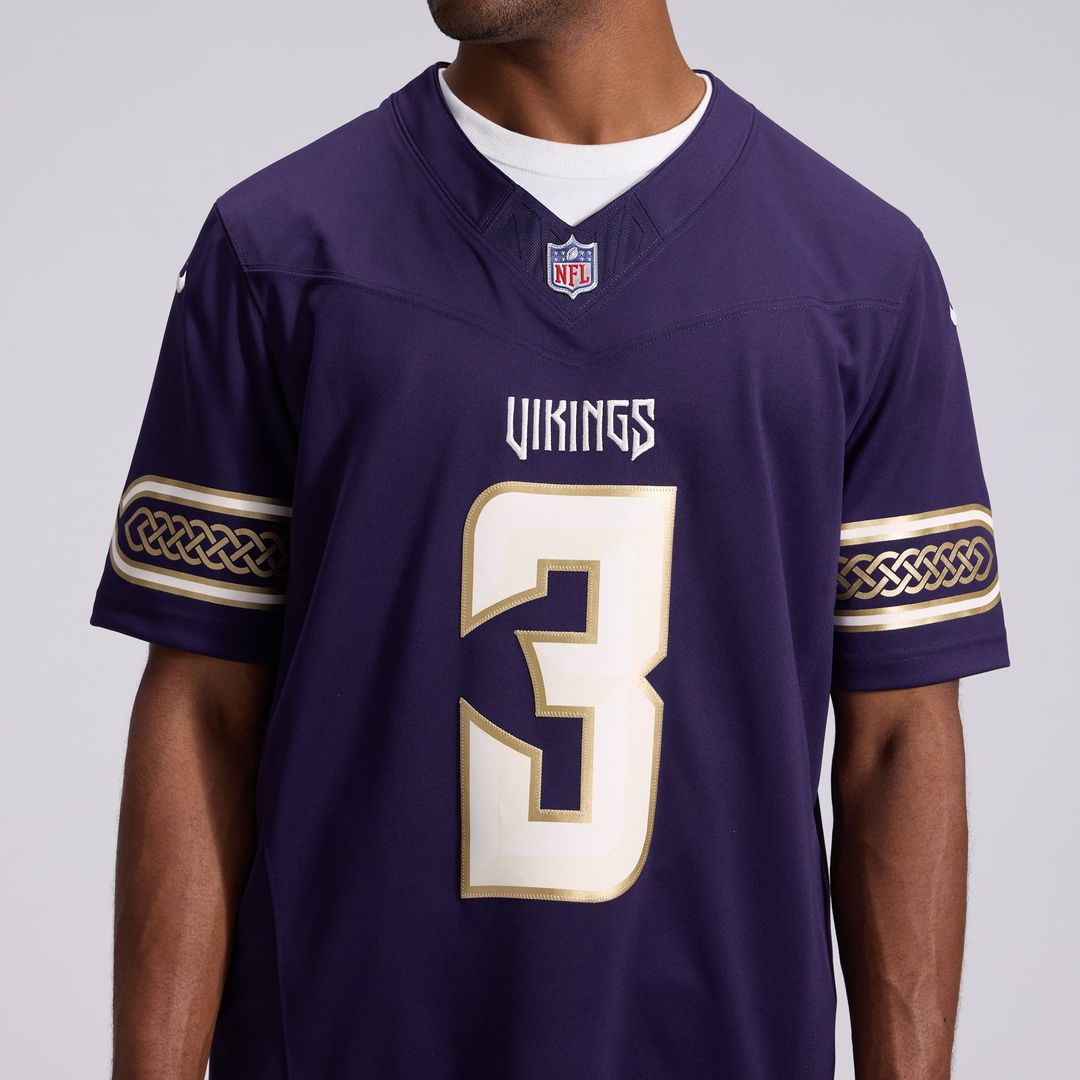 Minnesota Vikings Jordan Addison Purple 2026 Rivalries Collection Stitched Limited Jersey