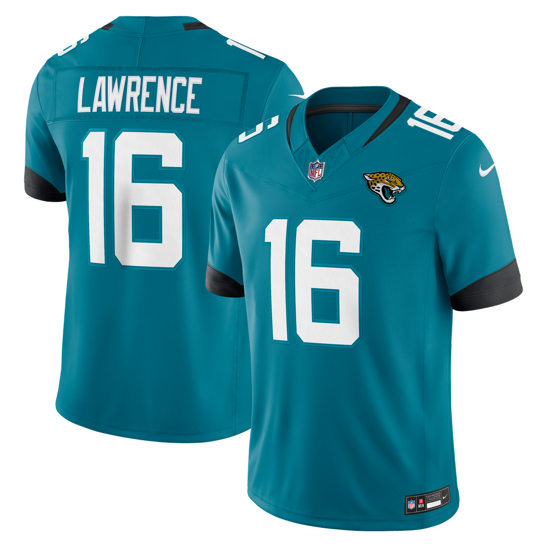 Jacksonville Jaguars Trevor Lawrence Teal Team Vapor F.U.S.E. Stitched Limited Jersey