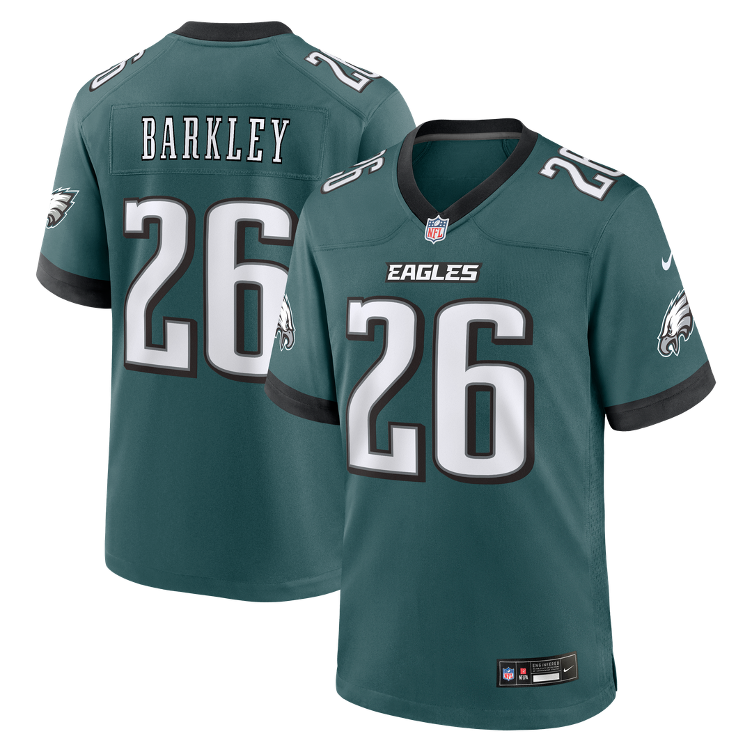 Philadelphia Eagles Saquon Barkley Kelly Green Alternate Game Jersey