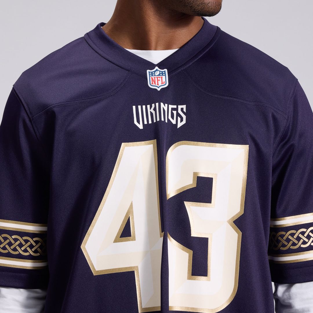 Minnesota Vikings Andrew Van Ginkel Purple 2026 Rivalries Collection Game Jersey