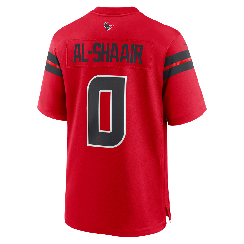 Houston Texans Azeez Al-Shaair Red Alternate Game Jersey