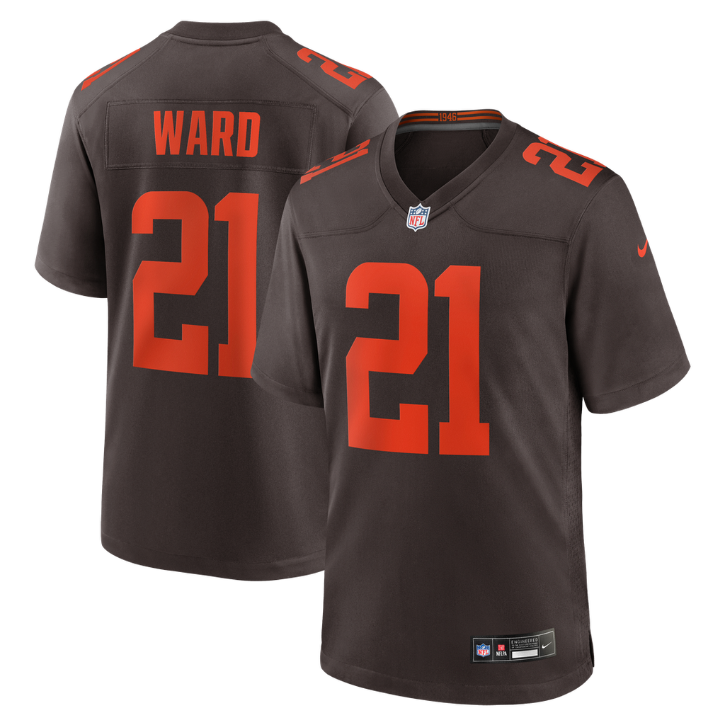 Cleveland Browns Denzel Ward Brown Alpha Dawg Game Jersey