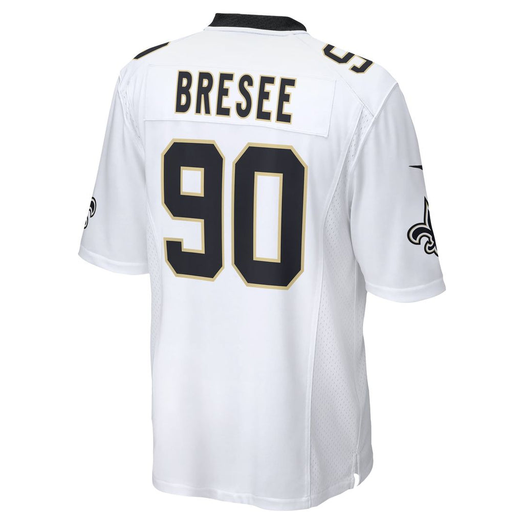 New Orleans Saints Bryan Bresee White Game Jersey