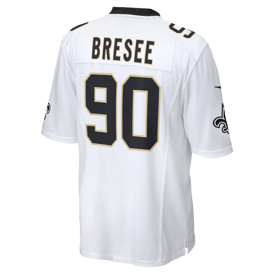New Orleans Saints Bryan Bresee White Game Jersey