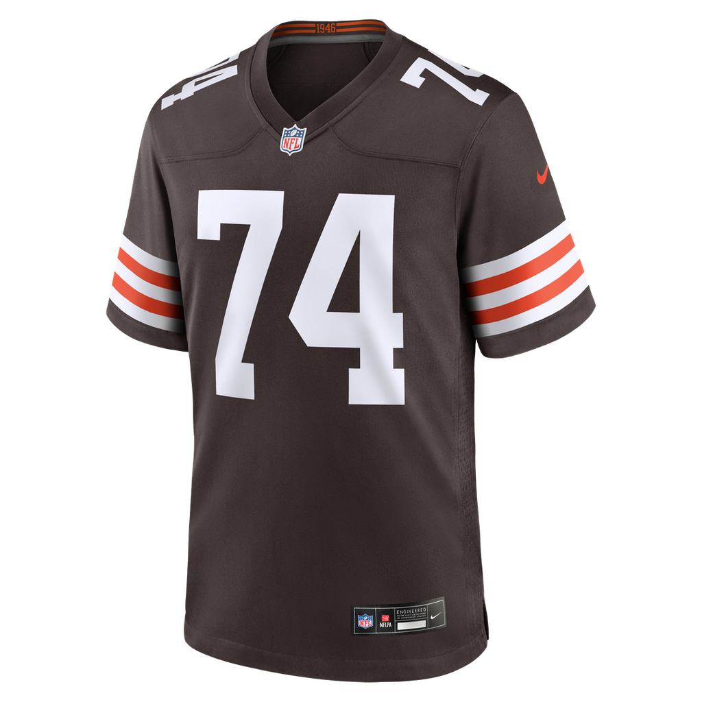 Cleveland Browns Elgton Jenkins Brown Team Game Jersey