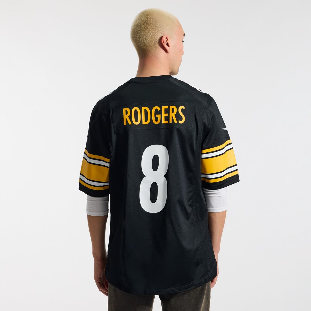 Pittsburgh Steelers Aaron Rodgers Gold Alternate 1933 Throwback Game Jersey
