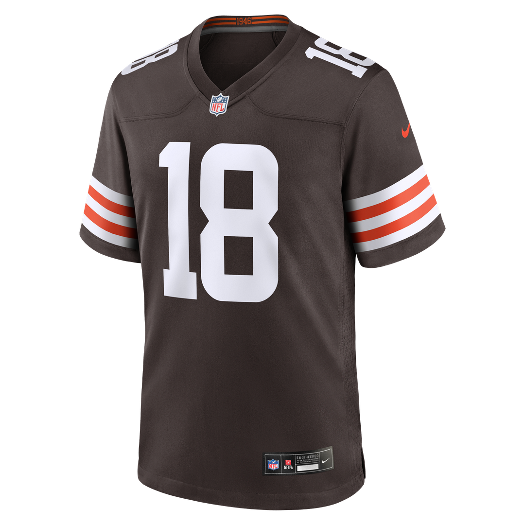 Cleveland Browns David Bell Brown Game Jersey