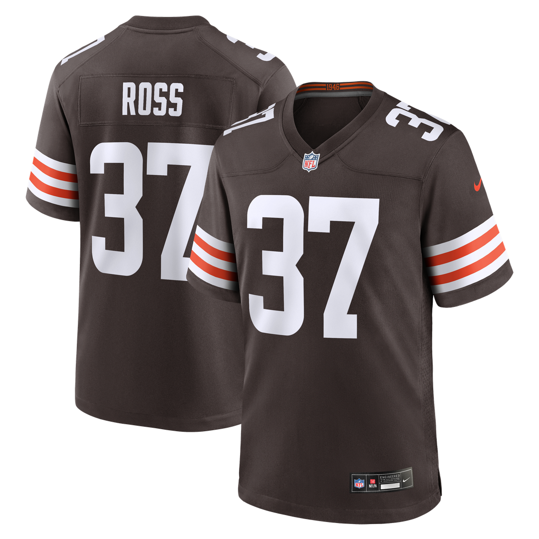Cleveland Browns D'Angelo Ross Brown Team Game Jersey