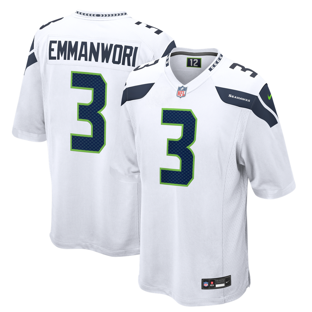 Seattle Seahawks Nick Emmanwori White Game Jersey