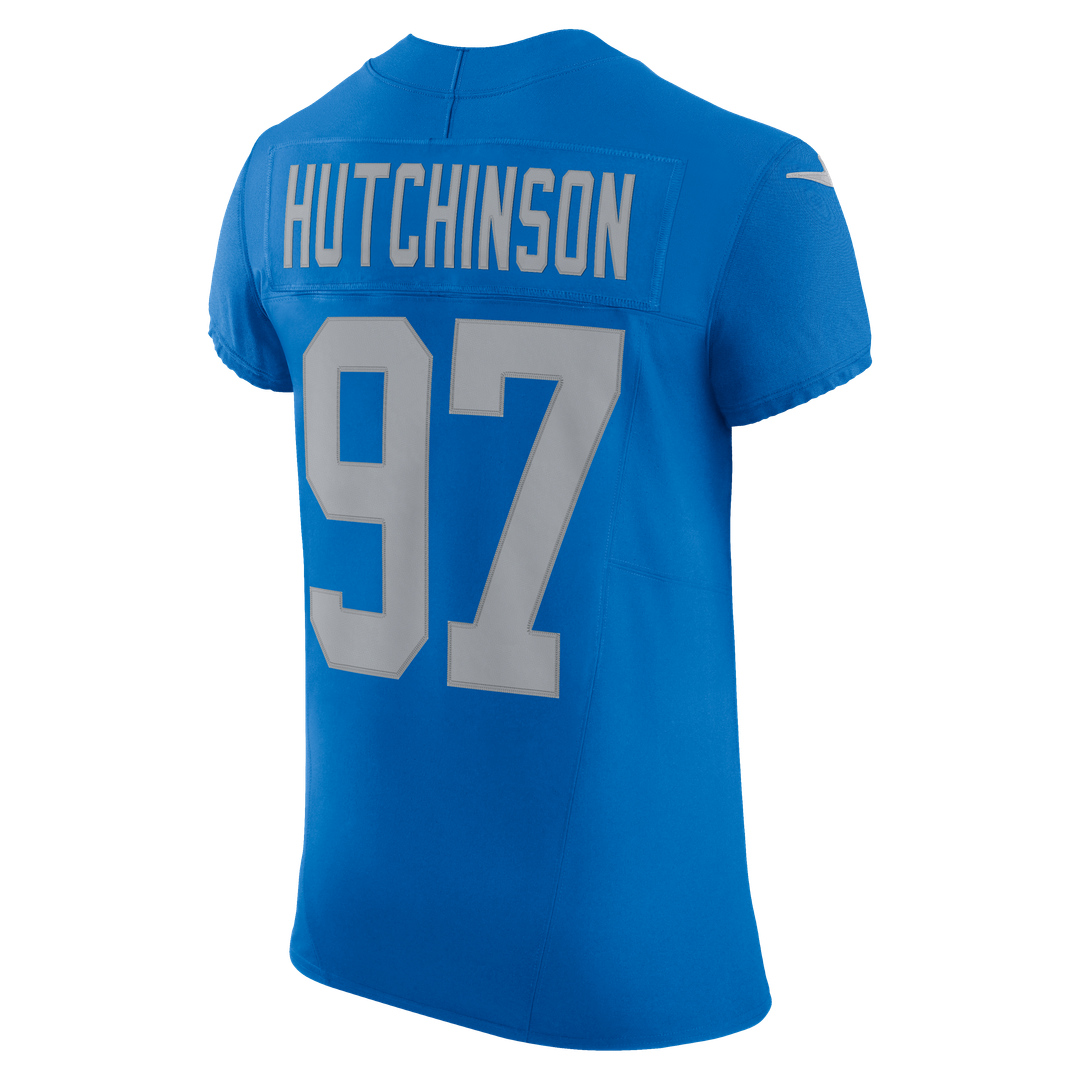 Detroit Lions Aidan Hutchinson Blue Alternate Vapor F.U.S.E. Elite Jersey