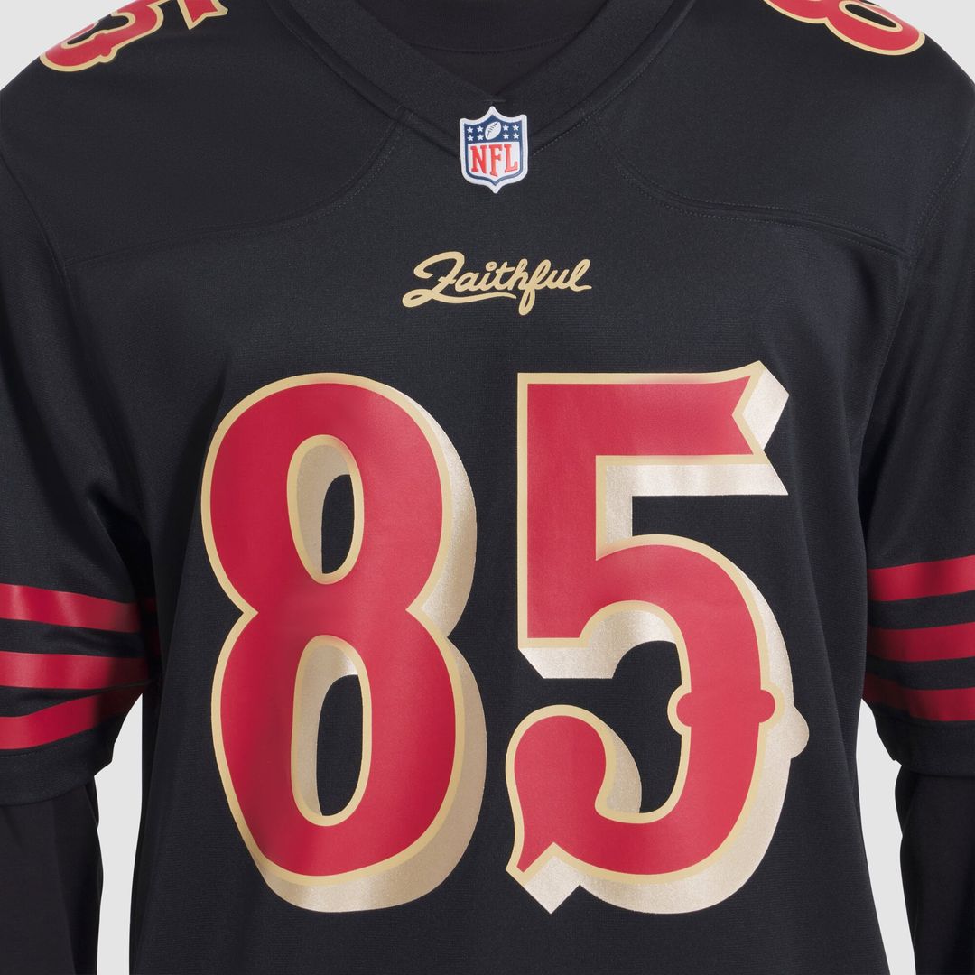 San Francisco 49ers George Kittle Black Rivalries Collection Game Jersey