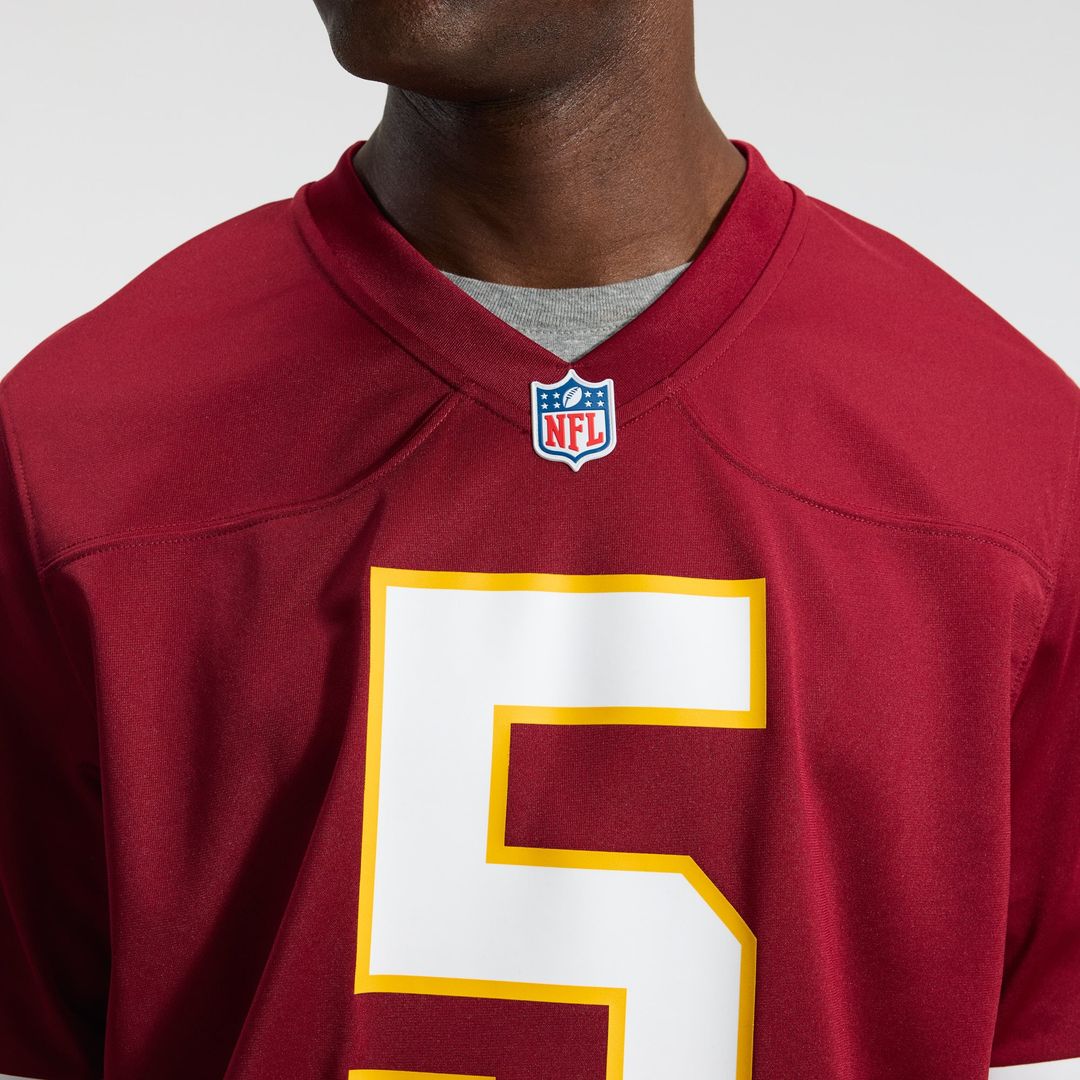 Washington Commanders Jayden Daniels White Game Super Bowl Era Jersey